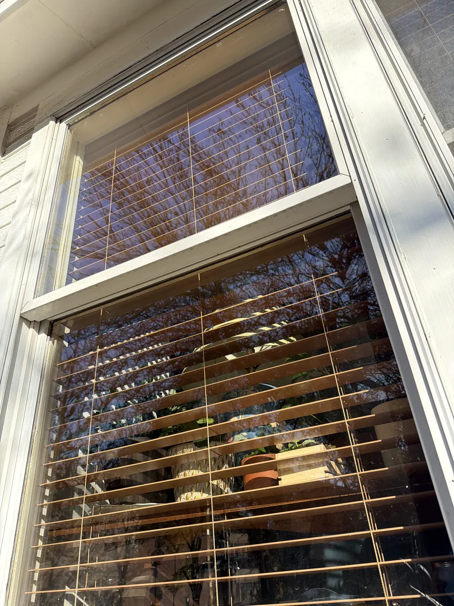The same window after cleaning, spot-free